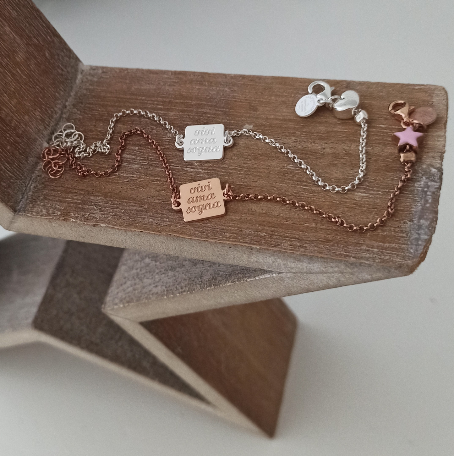 Bracciale "vivi ama sogna"