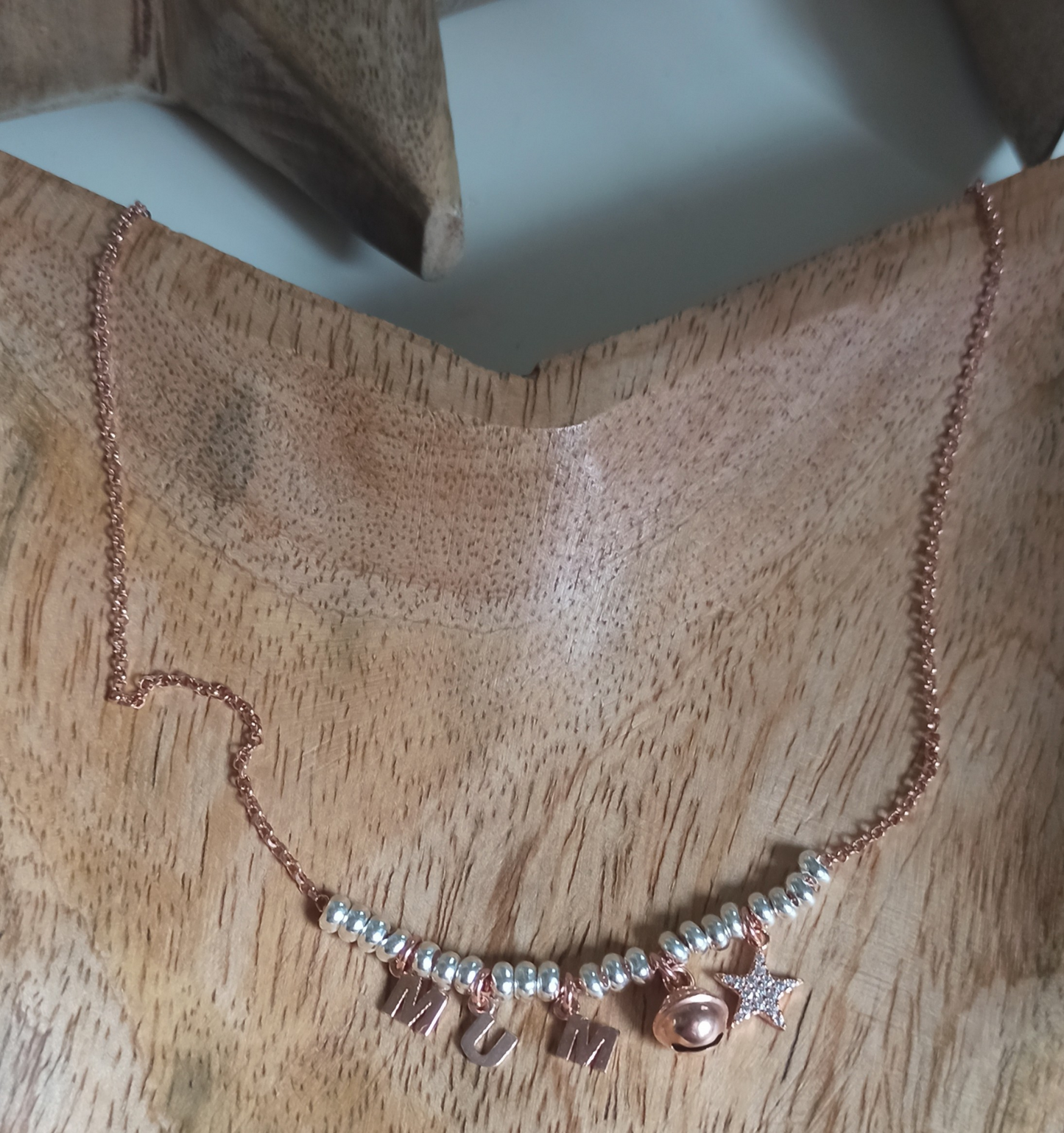 Collana MUM più charms e pepite