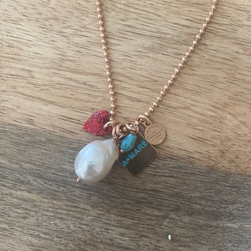 Collana con perla scaramazza