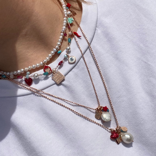 Collana con perla scaramazza