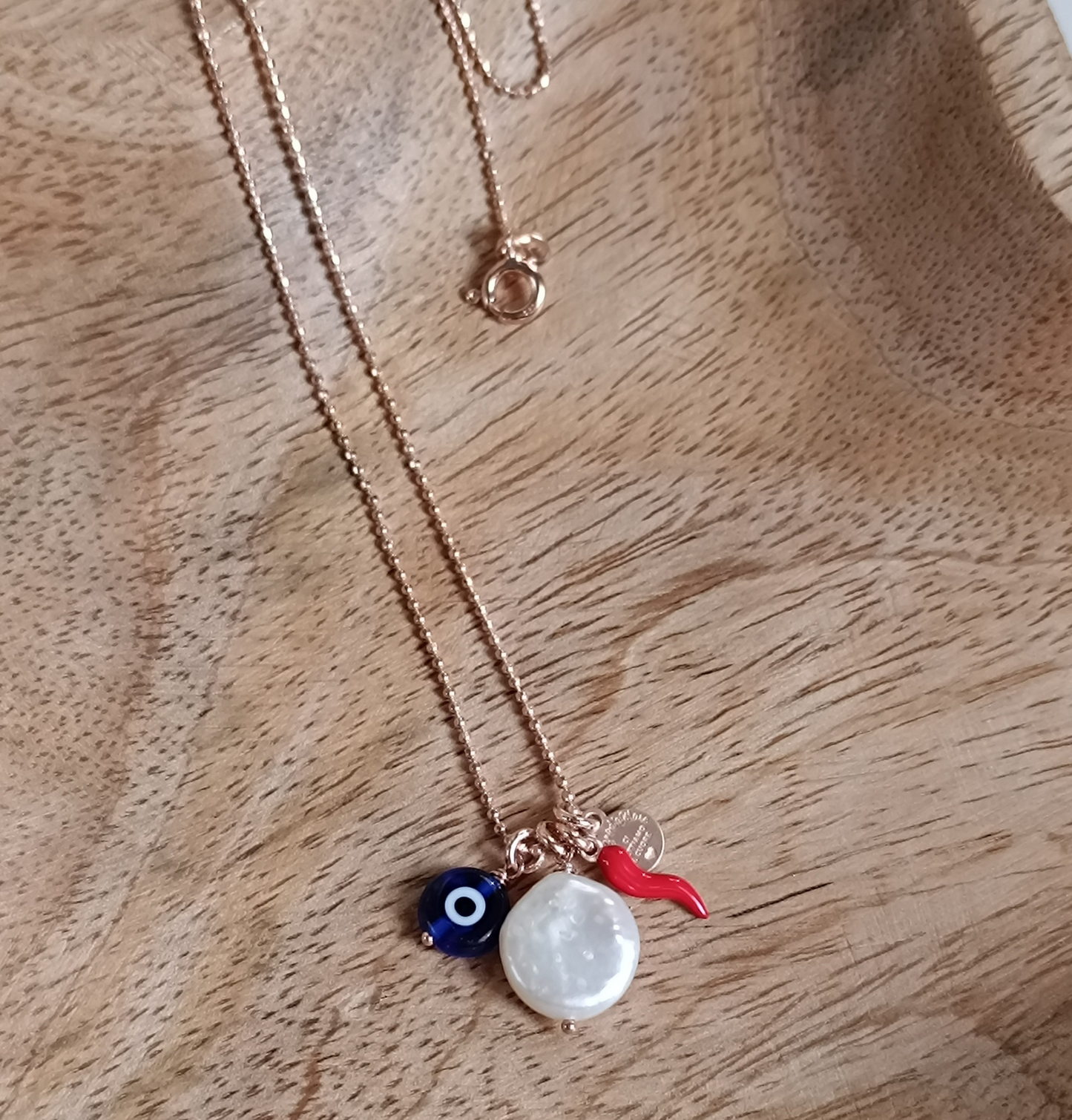Collana "portamifortuna" occhietto