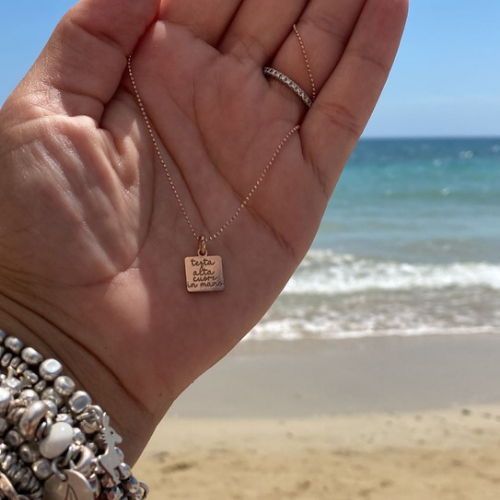 Collana "testa alta, cuore in mano"