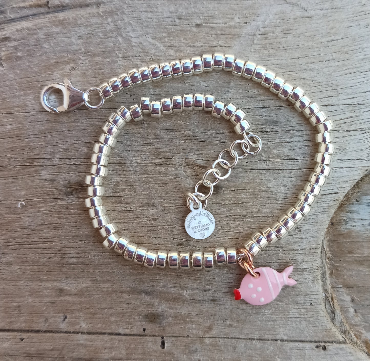 Bracciale tubetti lisci