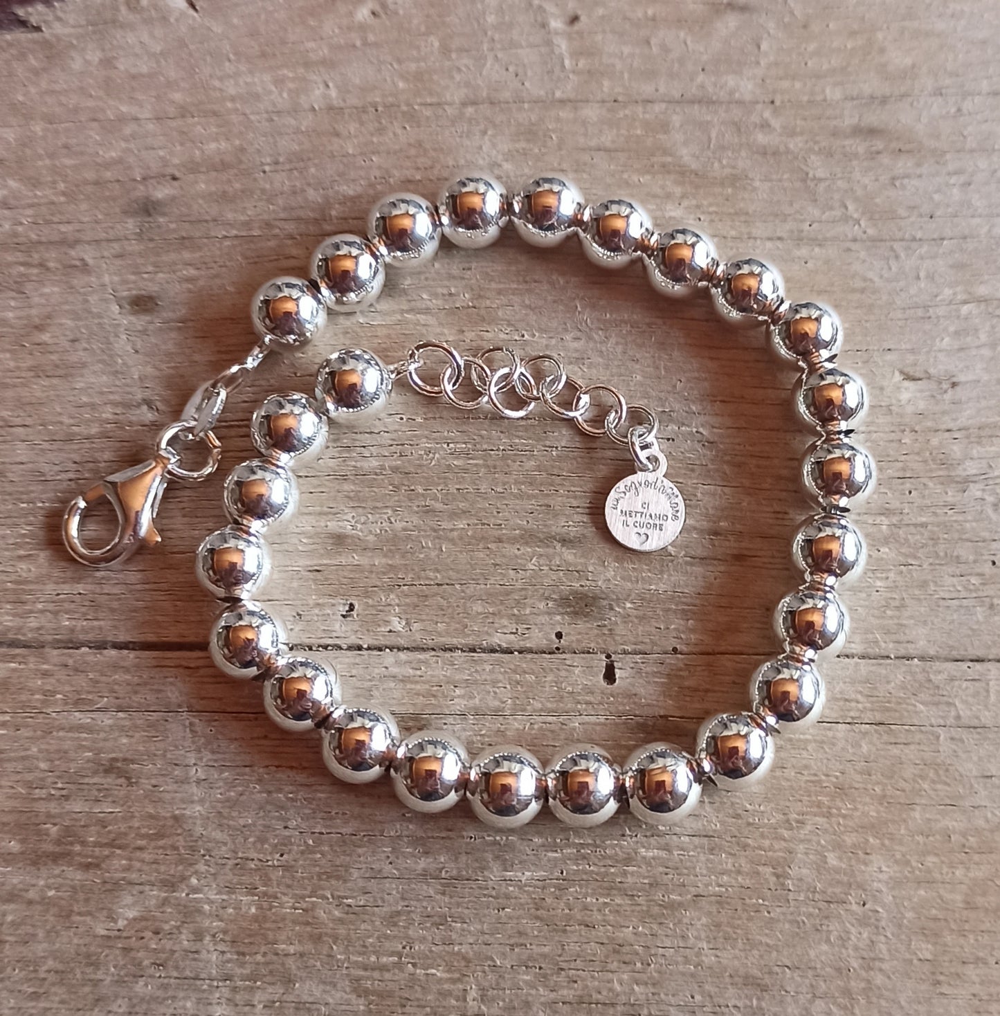 Bracciale sfere lisce