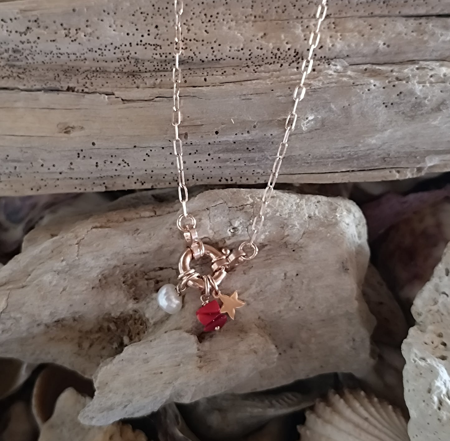 Collana girocollo "graffettina" con aggancio salvagente