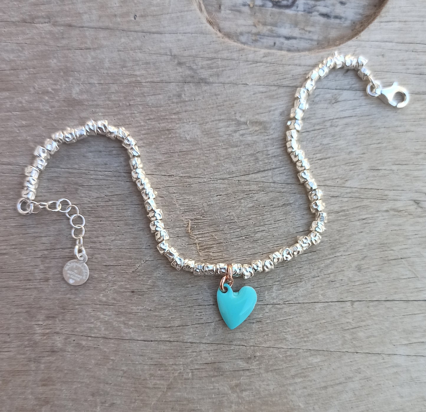 Bracciale tubetti martellati piccoli