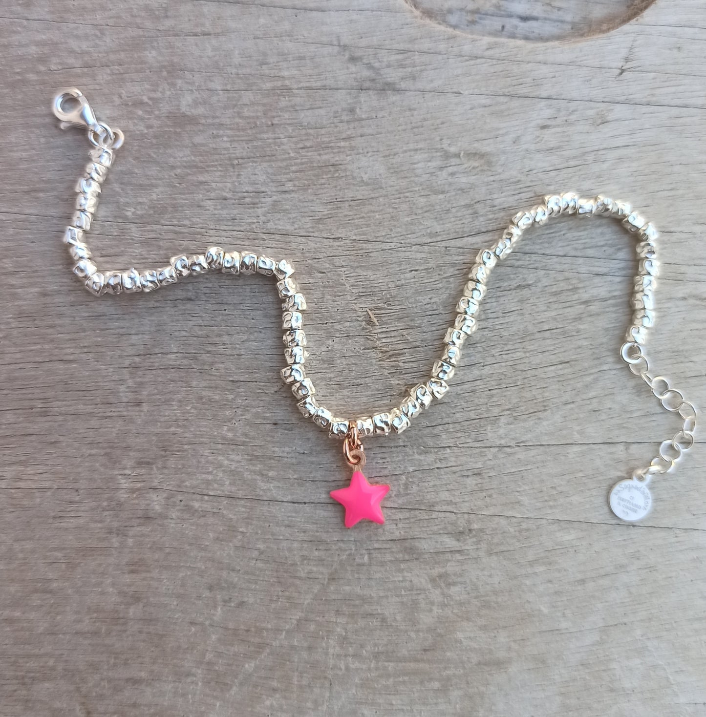 Bracciale tubetti martellati piccoli