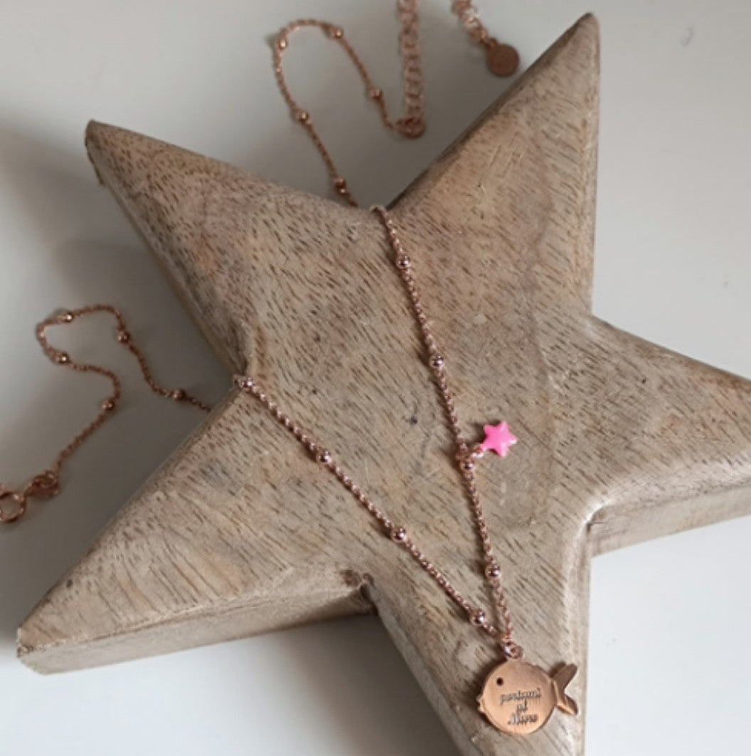 "portami al mare" - collana con pesciolino