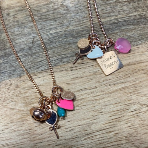 Palloncino - collana "portamifortuna" charms e pietre