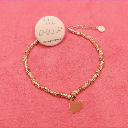 Bracciale tubetti martellati piccoli