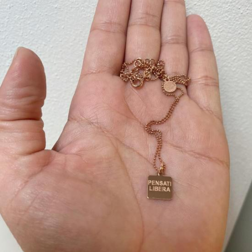 PENSATI LIBERA collana in catena semplice