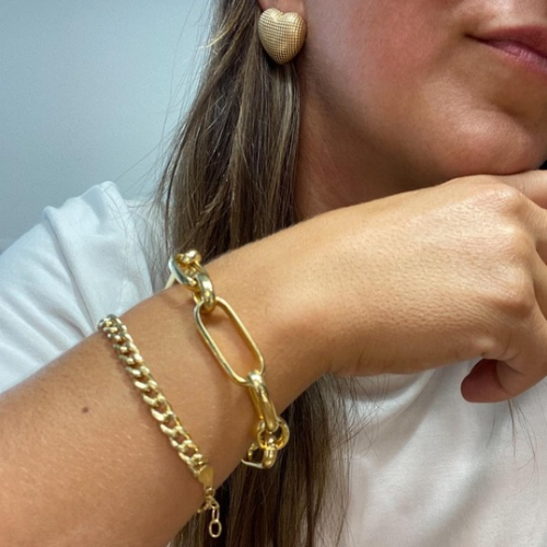 Bracciali in catena argento GOLD