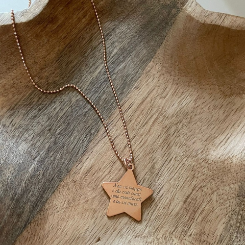 Collana stella "non sei troppo..."