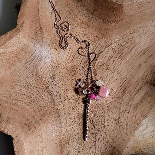 Collana  portamifortuna "abracadabra"