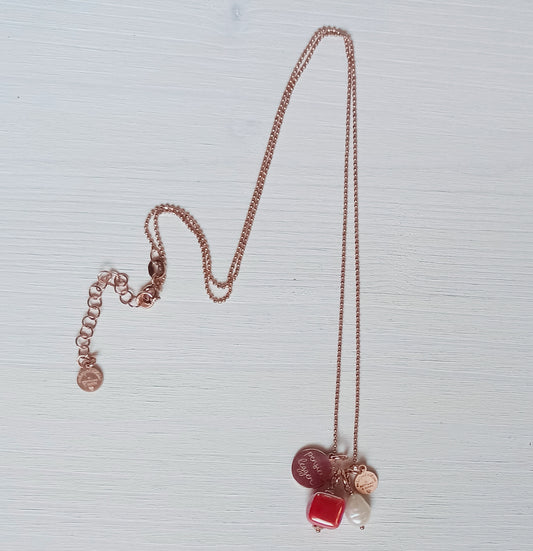 Collana "portamifortuna" dado rosso