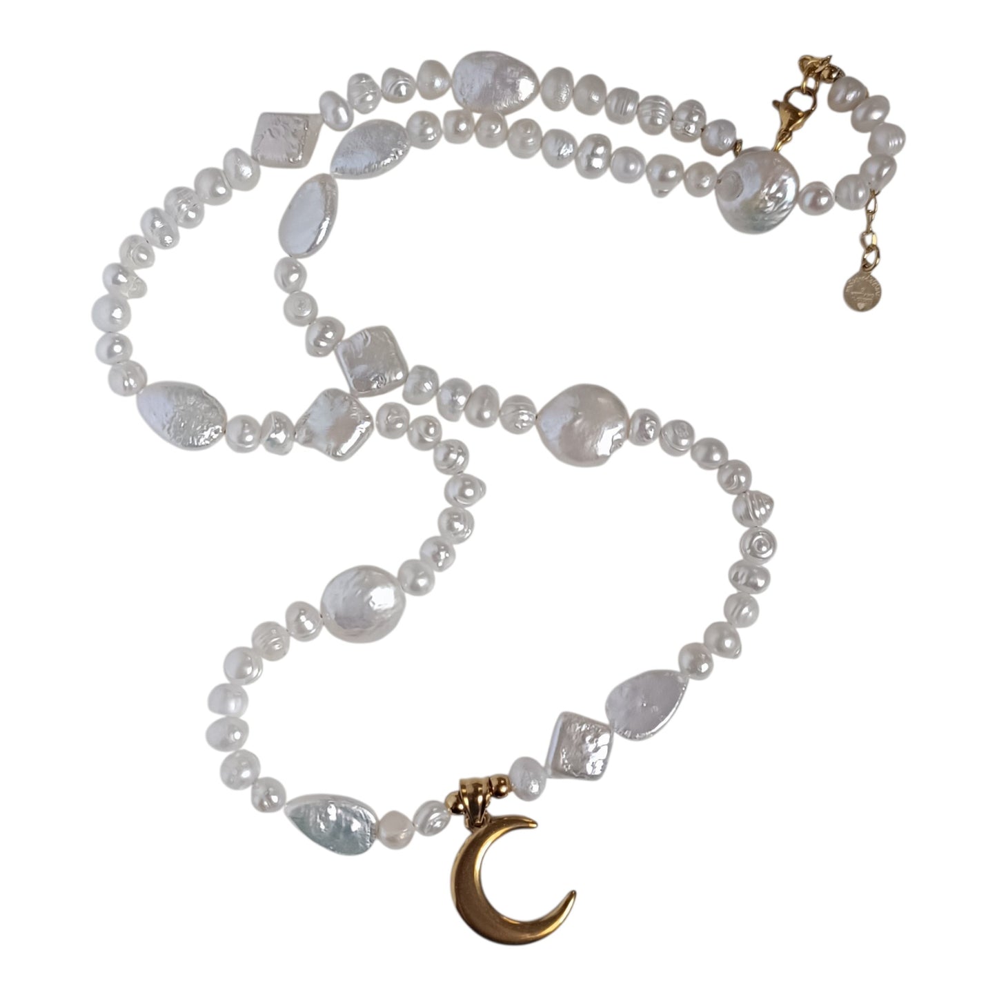 Collana lunga in perle mix