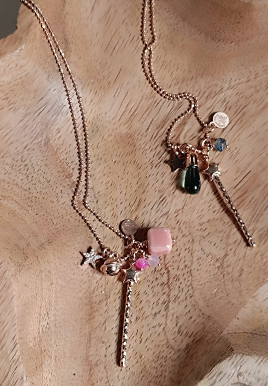 Collana  portamifortuna "abracadabra"